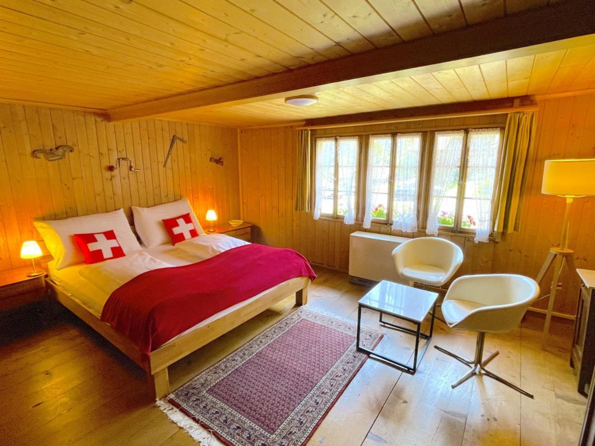 Swisshut Stunning Views Alps Lake - Chalet Erli Därligen Exteriér fotografie