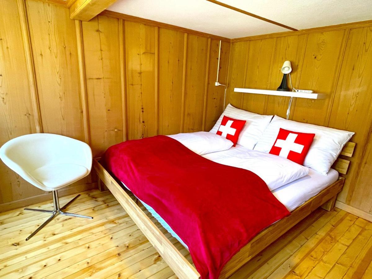 Swisshut Stunning Views Alps Lake - Chalet Erli Därligen Exteriér fotografie